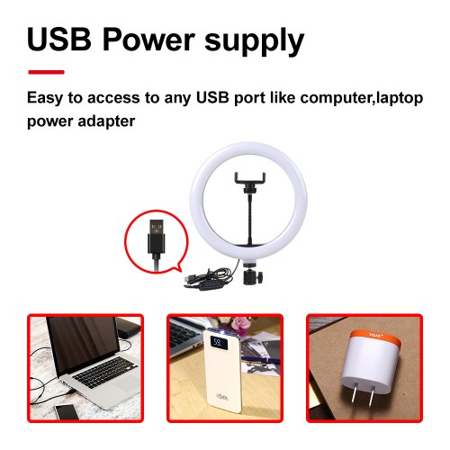 33CM Photography Lighting Phone Ring light Led Remote Ring Lamp With Phone Holder